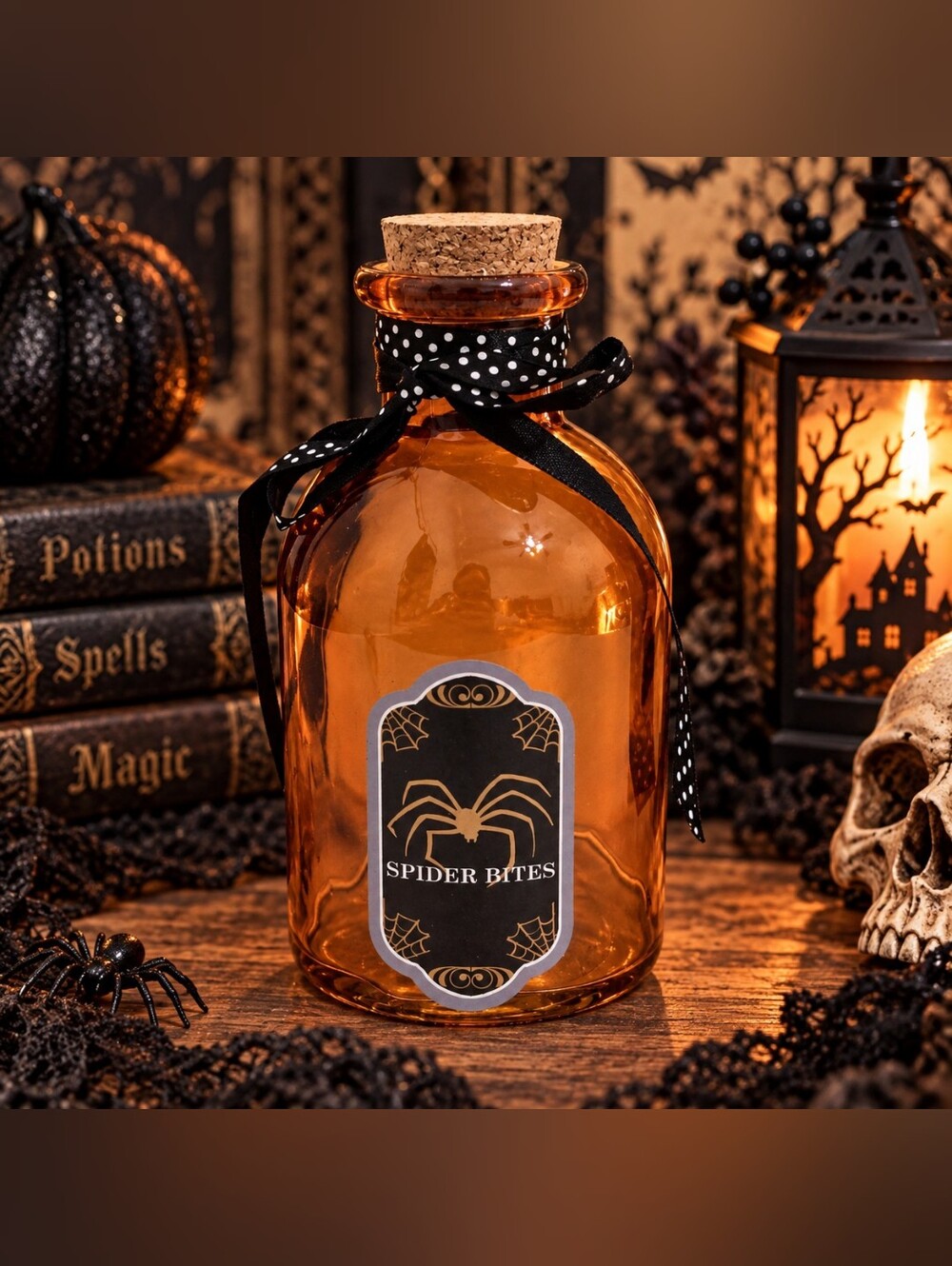 Halloween Spider Bites Potion Bottle